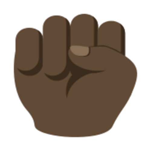 ✊🏿 Emoji Domain EmojiOne rendering